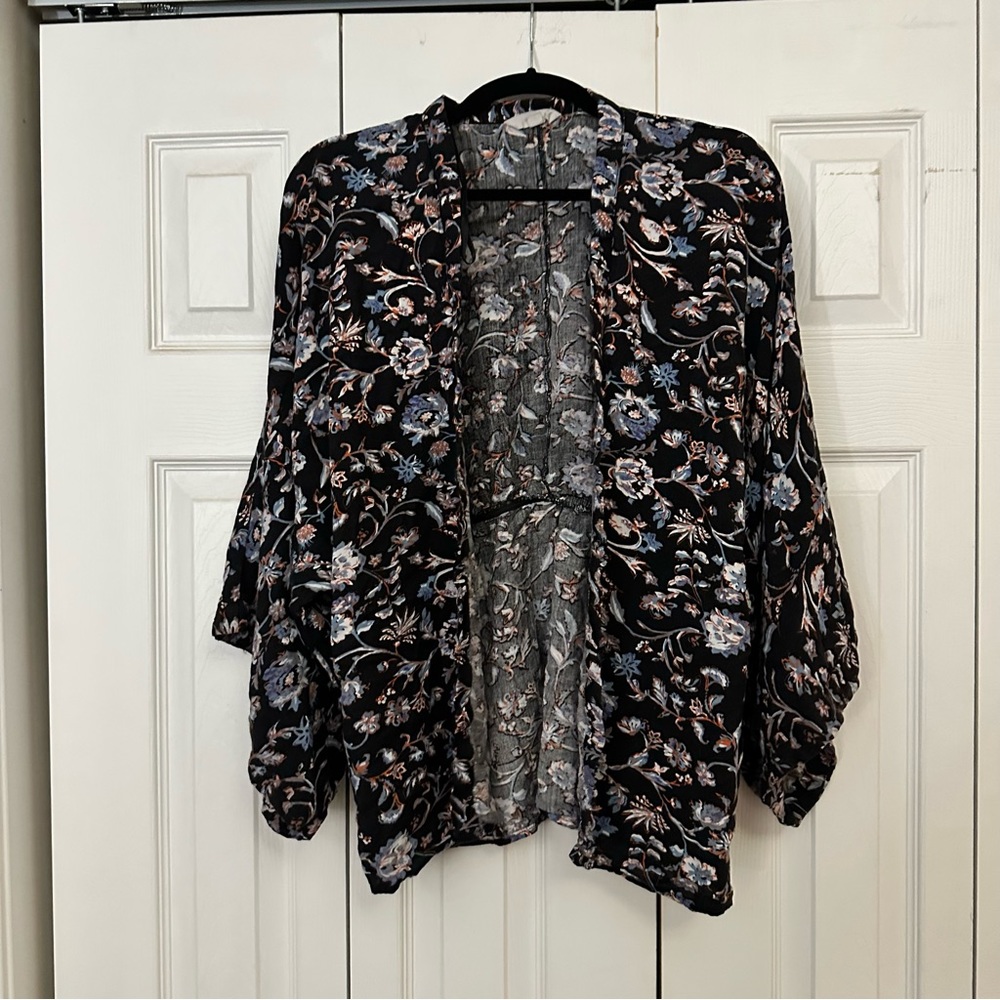 Paisley print kimono
